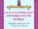 Birthday Invitation Templates Gymnastics Free Printable Gymnastics Birthday Invitations Free