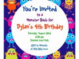 Birthday Invitation Templates Uk Cute Monster Birthday Party Invitation Templates Zazzle