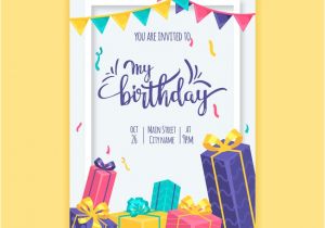 Birthday Invitation Templates Vector Free Download Birthday Invitation Vectors Photos and Psd Files Free