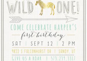 Birthday Invitation Templates Wild One Wild One Birthday Invitation