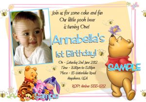 Birthday Invitation Templates Winnie Pooh 40th Birthday Ideas Winnie the Pooh Birthday Invitation