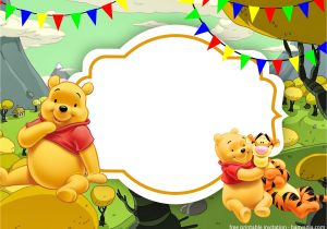 Birthday Invitation Templates Winnie Pooh Free Printable Winnie the Pooh Invitation Template Free