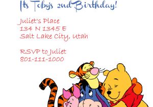 Birthday Invitation Templates Winnie Pooh Winnie the Pooh and Friends Invitation Wedding