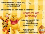 Birthday Invitation Templates Winnie Pooh Winnie the Pooh Invitation by Partypassiondesign On Etsy
