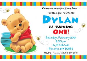 Birthday Invitation Templates Winnie Pooh Winnie the Pooh the Most Perfect theme for Your Baby