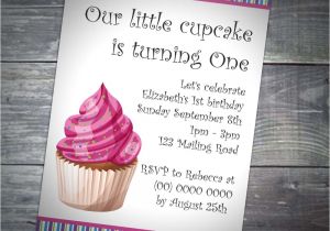 Birthday Invitation with Dress Code Kids Cupcake Party