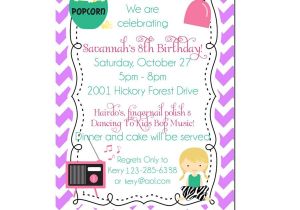 Birthday Invitation with Dress Code Tween Birthday Party Invitations Birthday Party