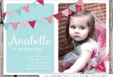 Birthday Invitation Wordings for 1 Year Old 1 Year Old Birthday Invitations