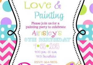 Birthday Invitations 14 Year Old Party 12 Peace Love Painting Party Birthday by Noteablechic On