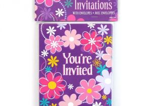 Birthday Invitations at Walmart Birthday Blossom Invitations 8 Count Walmart Com