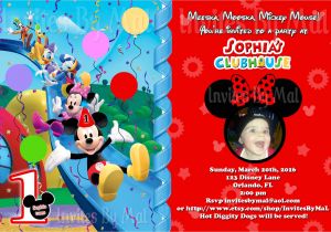 Birthday Invitations at Walmart Mickey Mouse Clubhouse Birthday Invitations Walmart