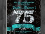 Birthday Invitations for 75th Party 16 75th Birthday Invitations Unique Ideas Birthday