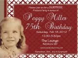 Birthday Invitations for 75th Party 75th Birthday Invitations Ideas Bagvania Free Printable