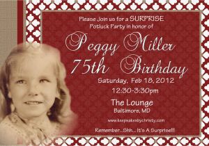Birthday Invitations for 75th Party 75th Birthday Invitations Ideas Bagvania Free Printable