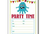 Birthday Invite Template Free Birthday Party Invitation Templates for Word