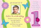 Birthday Invite Wording for 1 Year Old Free E Year Old Birthday Invitations Template