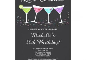 Birthday Invite Wording for Adults 30th Birthday Invitation Adult Birthday Invite Zazzle