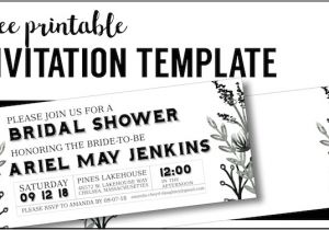 Birthday Party Invitation Template Black and White Black White Flowers Invitations Templates Free Printable
