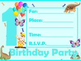 Birthday Party Invitation Template Boy Free Printable First Birthday Invitations for Boy Free