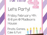 Birthday Party Invitation Template Free Free Printable Birthday Invitation Templates