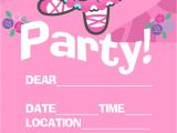 Birthday Party Invitation Template Free Girl Birthday Party Invitation Template Best Party Ideas