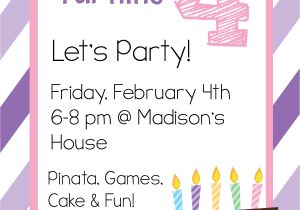Birthday Party Invitation Template Free Printable Birthday Invitation Templates