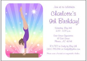 Birthday Party Invitation Template Gymnastics Free Printable Gymnastic Birthday Invitations Updated