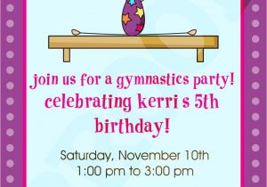 Birthday Party Invitation Template Gymnastics Free Printable Gymnastics Birthday Invitations Free