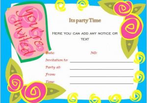 Birthday Party Invitation Template In Word Great Birthday Party Invitation Templates Word Picture