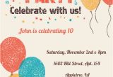 Birthday Party Invitation Template Online Celebrate with Us Birthday Invitation Template Free