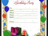 Birthday Party Invitation Template Word Free Free 63 Printable Birthday Invitation Templates In Pdf