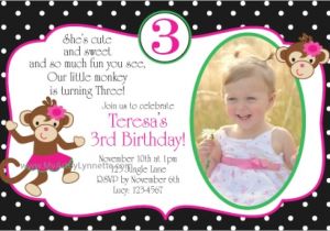 Birthday Party Invitation Wording for 3 Year Old Birthday Invitation Cards 3 Year Old