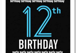 Birthday Party Invitations for 12 Year Olds 12 Year Old Boy Birthday Party Invitation Template
