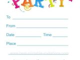 Birthday Party Invitations for 12 Year Olds Printable Birthday Party Invitations