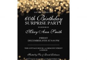 Birthday Party Invitations for 60 Year Old Birthday 60th Birthday Surprise Party Invitations