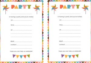Birthday Party Invitations Free Templates Free Printable Birthday Invitations for Kids Free