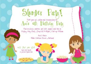 Birthday Party Invite Wording Drop Off Slumber Party Birthday Custom Digital Birthday Party