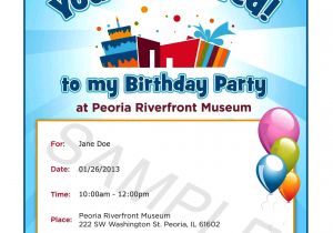 Birthday Party Text Invite Text Invitation Birthday Party Invitation Librarry