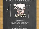 Birthday Pig Roast Invitations Pig Roast Blackboard Birthday Invitations