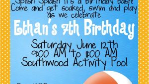 Birthday Pool Party Invitation Ideas with A Few Tweaks Pool Party Invitations