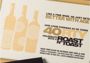 Birthday Roast Invitations 40th Birthday Invitation Roast & toast by Suitepaper On