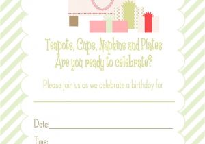 Birthday Tea Party Invitations Free 170 Best Free Printable Birthday Party Invitations Images