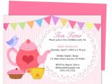 Birthday Tea Party Invitations Free afternoon Tea Party Invitation Party Templates Printable