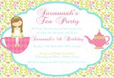 Birthday Tea Party Invitations Free Tea Party Birthday theme Printable Invitation and Gift Favor