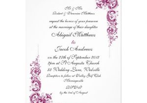 Black and Burgundy Wedding Invitations Burgundy Black Swirl Pattern Wedding Invitation Zazzle