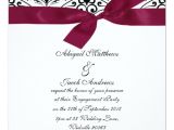 Black and Burgundy Wedding Invitations Diy Customized Weddings Black and White Damask and