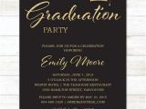 Black and Gold Graduation Party Invitations Black and Gold Graduation Party Invitation Black and Gold