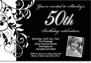 Black and White 40th Birthday Party Invitations Free Black and White Birthday Invitations Design Free