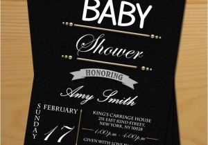 Black and White Baby Shower Invites 6 Best Of Black and White Printable Baby Cards
