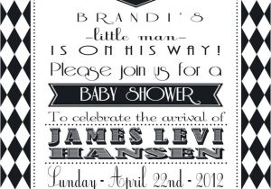 Black and White Baby Shower Invites Black and White Baby Shower Invitations